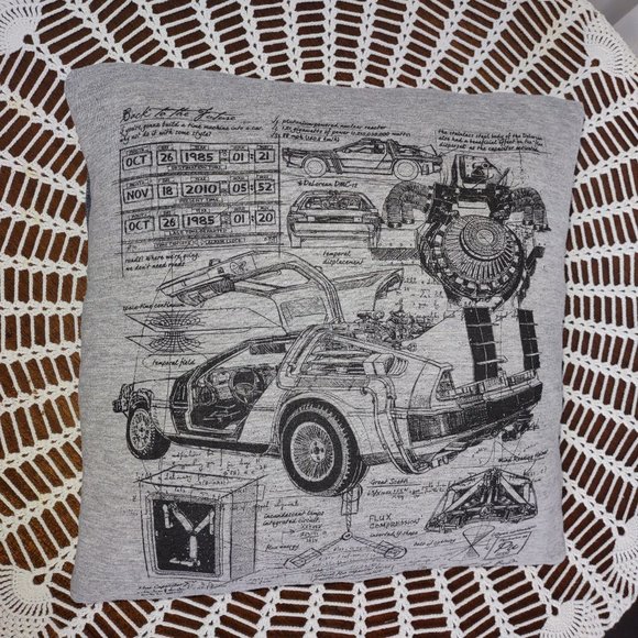 Rag Frog Revival Throw pillow cover Up-cycled from a T-shirt size 12"x12" - Picture 1 of 3